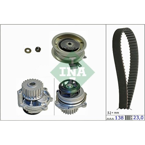 Wasserpumpe + Zahnriemensatz INA 530 0171 31 f&uuml;r AUDI SEAT SKODA VW