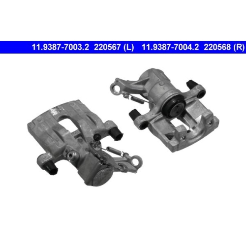 Bremssattel ATE 11.9387-7003.2 f&uuml;r OPEL SAAB, Hinterachse links