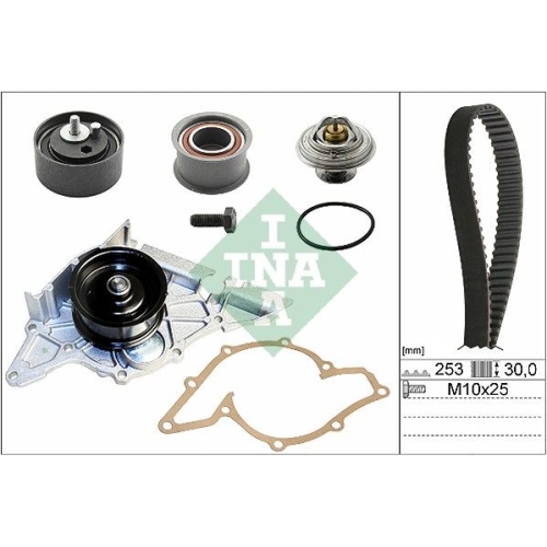 Wasserpumpe + Zahnriemensatz INA 530 0178 31 f&uuml;r AUDI SKODA VW