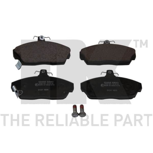 Bremsbelagsatz, Scheibenbremse NK 224009 f&uuml;r HONDA MG ROVER LOTUS, Vorderachse