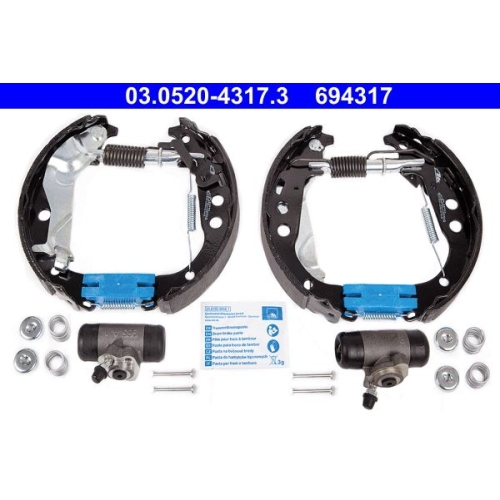 Bremsbackensatz ATE 03.0520-4317.3 Original ATE TopKit f&uuml;r, Hinterachse