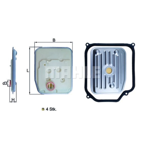 Hydraulikfilter, Automatikgetriebe KNECHT HX 147KIT1 f&uuml;r AUDI VAG CUPRA