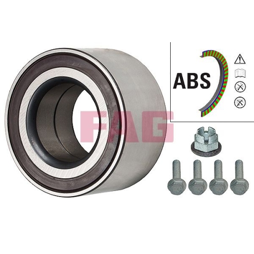 Radlagersatz FAG 713 6122 60 f&uuml;r PORSCHE, Hinterachse, Vorderachse