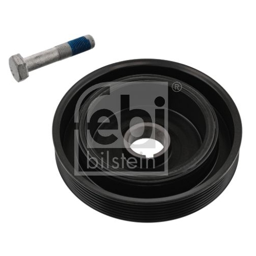 Febi Bilstein 1x 33808 Riemenscheibe (entkoppelt) f&uuml;r Kurbelwelle mit Schraube