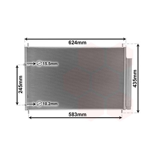 Kondensator, Klimaanlage VAN WEZEL 53005405 f&uuml;r TOYOTA
