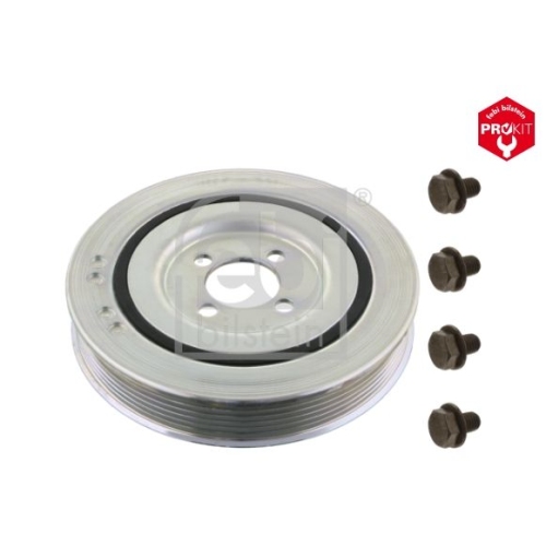 Febi Bilstein 33813 Riemenscheibe (entkoppelt) f&uuml;r Kurbelwelle, mit Schrauben , 1 St&uuml;ck