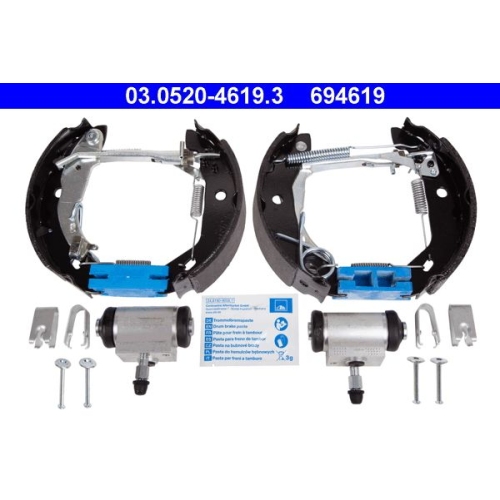Bremsbackensatz ATE 03.0520-4619.3 Original ATE TopKit f&uuml;r, Hinterachse