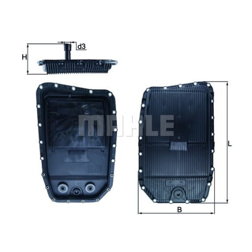 &Ouml;lwanne, Automatikgetriebe KNECHT HX 152 f&uuml;r BMW JAGUAR LAND ROVER