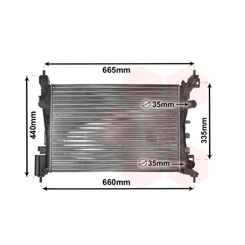 K&uuml;hler, Motork&uuml;hlung VAN WEZEL 37002408 f&uuml;r OPEL