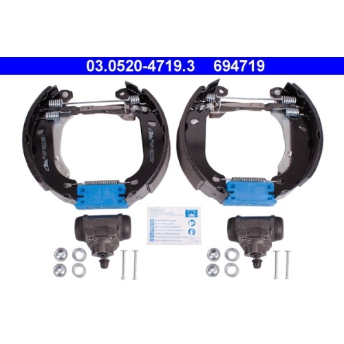 Bremsbackensatz ATE 03.0520-4719.3 Original ATE TopKit f&uuml;r RENAULT, Hinterachse