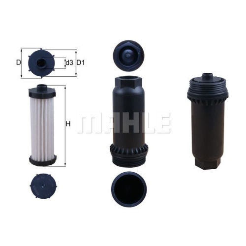 Hydraulikfilter, Automatikgetriebe KNECHT HX 151KIT f&uuml;r FORD MITSUBISHI RENAULT