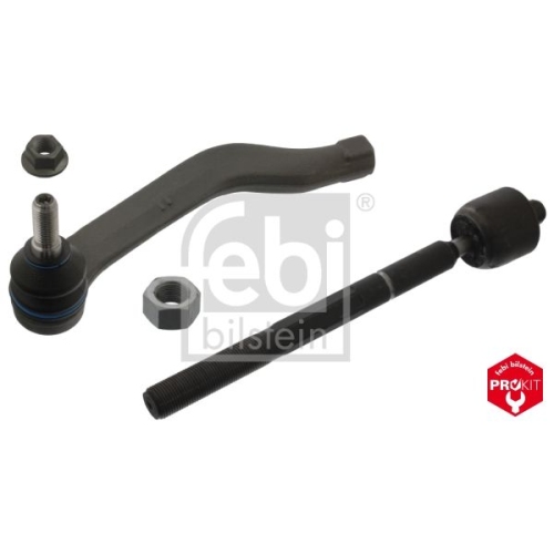 Febi Bilstein 43687 ProKit - Spurstange mit Endst&uuml;ck (Kopf), Mutter und Sicherungsmutter (Vorderachse links), 1 St&uuml;ck