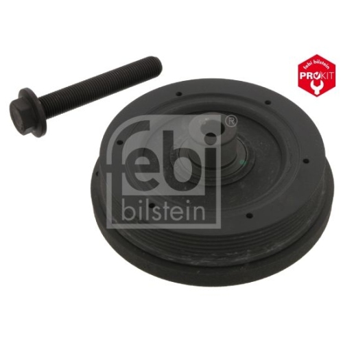 Febi Bilstein 34826 Riemenscheibe (entkoppelt) f&uuml;r Kurbelwelle, mit Schraube , 1 St&uuml;ck