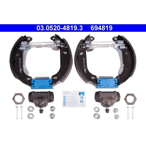 Bremsbackensatz ATE 03.0520-4819.3 Original ATE TopKit f&uuml;r PEUGEOT, Hinterachse