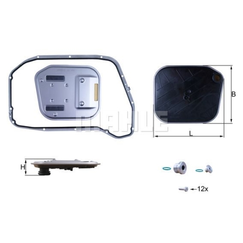Hydraulikfilter, Automatikgetriebe KNECHT HX 189KIT f&uuml;r AUDI VAG CUPRA