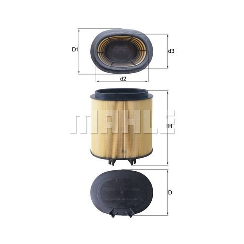 Luftfilter KNECHT LX 2974 f&uuml;r PORSCHE