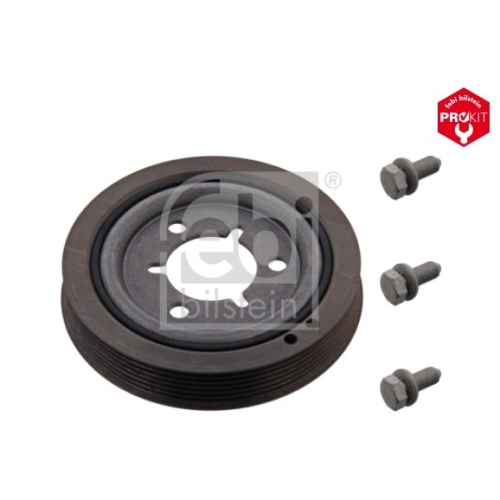 Febi Bilstein 1x 36350 Riemenscheibe (entkoppelt) f&uuml;r Kurbelwelle, mit Schrauben