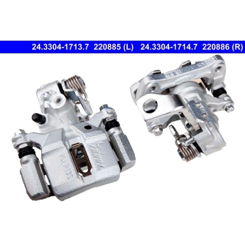 Bremssattel ATE 24.3304-1713.7 f&uuml;r HONDA, Hinterachse links