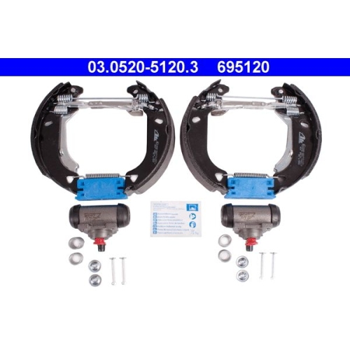 Bremsbackensatz ATE 03.0520-5120.3 Original ATE TopKit f&uuml;r, Hinterachse