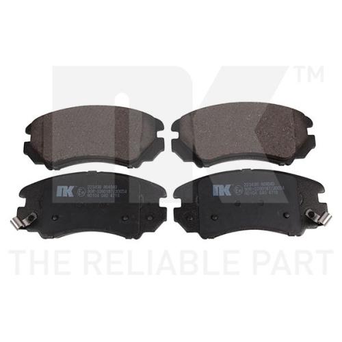 Bremsbelagsatz, Scheibenbremse NK 223436 f&uuml;r HYUNDAI KIA, Vorderachse