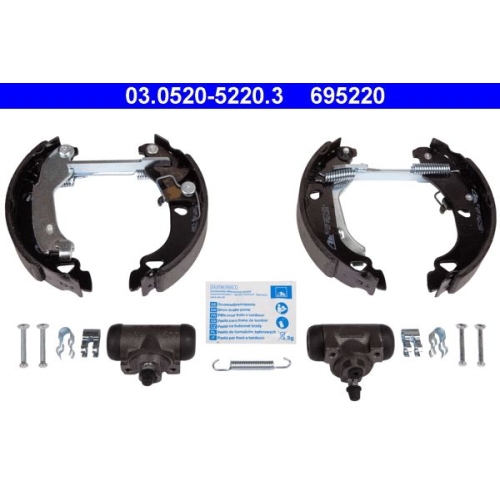 Bremsbackensatz ATE 03.0520-5220.3 Original ATE TopKit f&uuml;r, Hinterachse