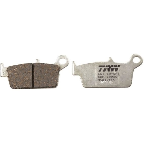 Bremsbelagsatz, Scheibenbremse TRW MCB575EC Organic Low Budget f&uuml;r, Hinterachse
