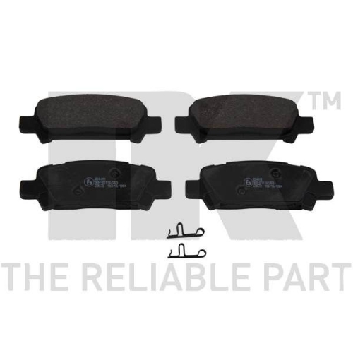 Bremsbelagsatz, Scheibenbremse NK 224411 f&uuml;r SUBARU, Hinterachse