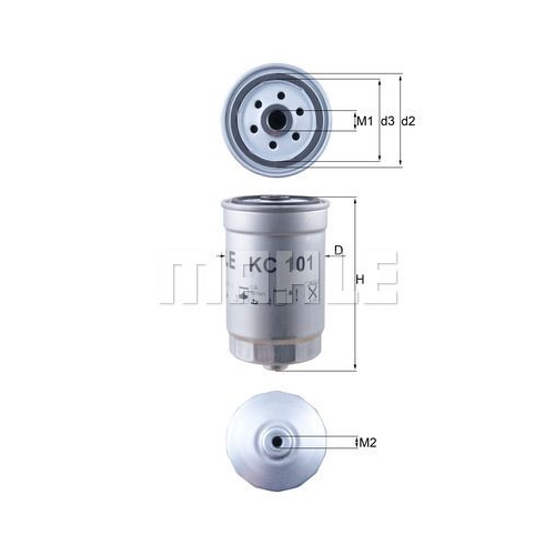 Kraftstofffilter KNECHT KC 101 f&uuml;r HYUNDAI KIA