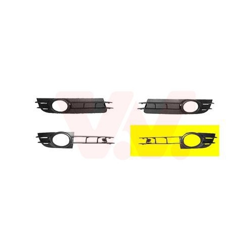 L&uuml;ftungsgitter, Sto&szlig;f&auml;nger VAN WEZEL 0318593 ** Equipart ** f&uuml;r AUDI