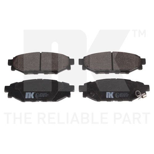 Bremsbelagsatz, Scheibenbremse NK 224414 f&uuml;r SUBARU TOYOTA, Hinterachse