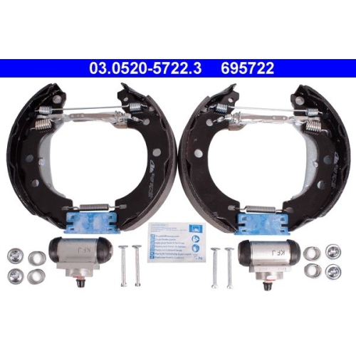 Bremsbackensatz ATE 03.0520-5722.3 Original ATE TopKit f&uuml;r NISSAN RENAULT