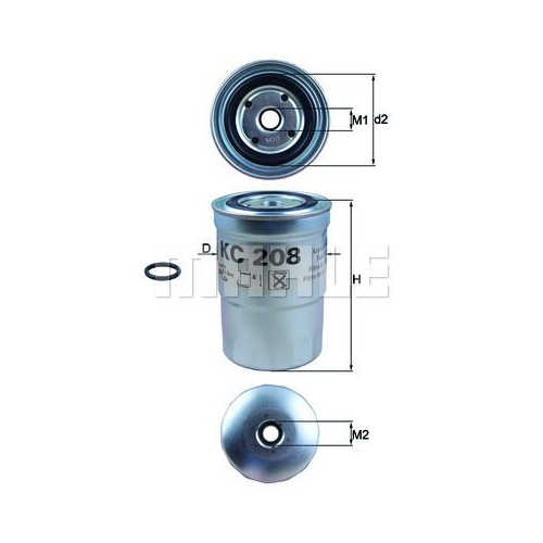 Kraftstofffilter KNECHT KC 208 f&uuml;r MITSUBISHI