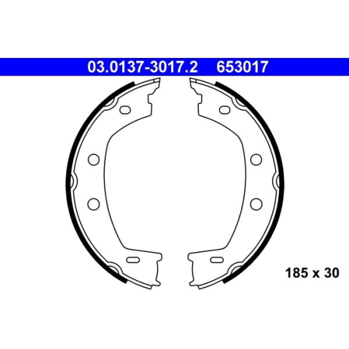 Bremsbackensatz, Feststellbremse ATE 03.0137-3017.2 f&uuml;r LAND ROVER