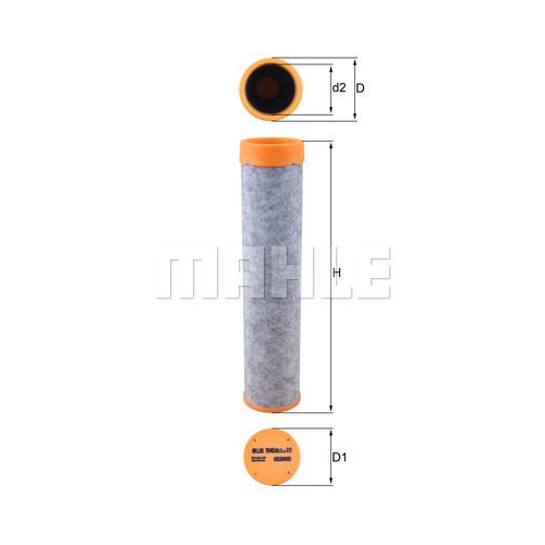 Sekund&auml;rluftfilter KNECHT LXS 7045 f&uuml;r LINDE