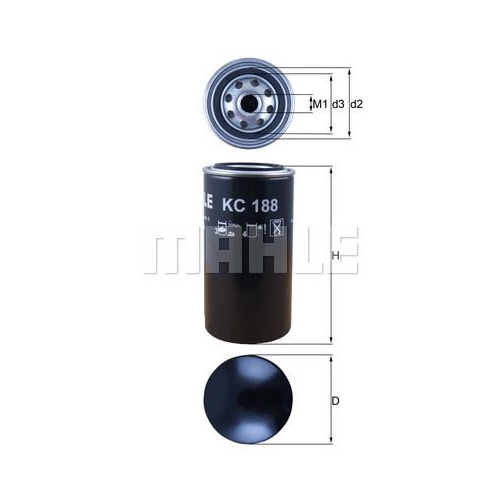 Kraftstofffilter KNECHT KC 188 f&uuml;r DAF IVECO NISSAN CUMMINS