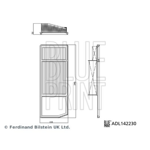Blue Print 1x ADL142230BP Luftfilter