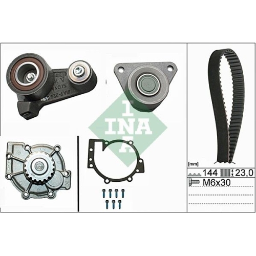 Wasserpumpe + Zahnriemensatz INA 530 0250 30 f&uuml;r VOLVO