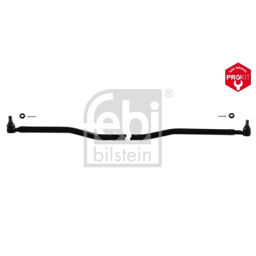 Febi Bilstein 39085 Lenkstange mit Kronenmuttern und Splinten, vom Lenkgetriebe zum 1. Lenkzwischenhebel , 1 St&uuml;ck