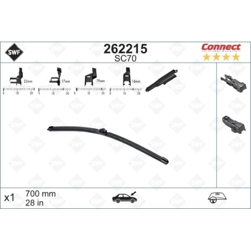 SWF Connect Front (x1) 700mm SC70 Wischerblatt 262215