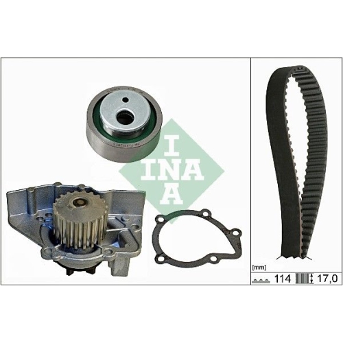 Wasserpumpe + Zahnriemensatz INA 530 0258 30 f&uuml;r CITRO&Euml;N FIAT PEUGEOT