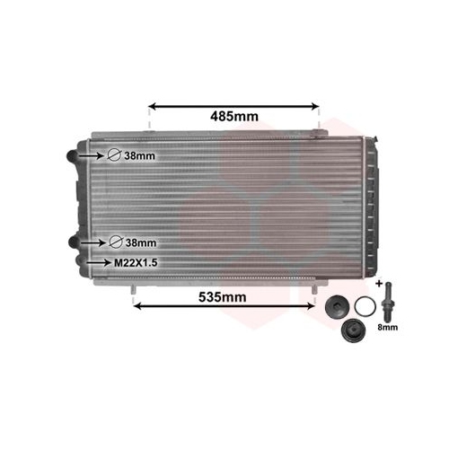 K&uuml;hler, Motork&uuml;hlung VAN WEZEL 40002150 *** IR PLUS *** f&uuml;r PEUGEOT