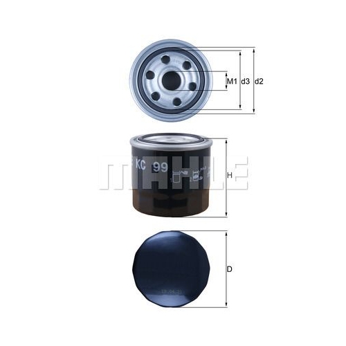 Kraftstofffilter KNECHT KC 99 f&uuml;r DAIHATSU TOYOTA JOHN DEERE KUBOTA YANMAR