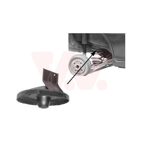 Federteller VAN WEZEL 3730397 f&uuml;r, Hinterachse links