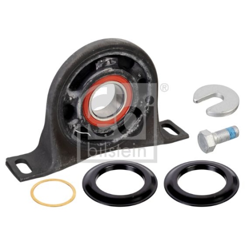 Febi Bilstein 1x 175744 Kardanwellenmittellager mit integriertem W&auml;lzlager und Anbaumaterial