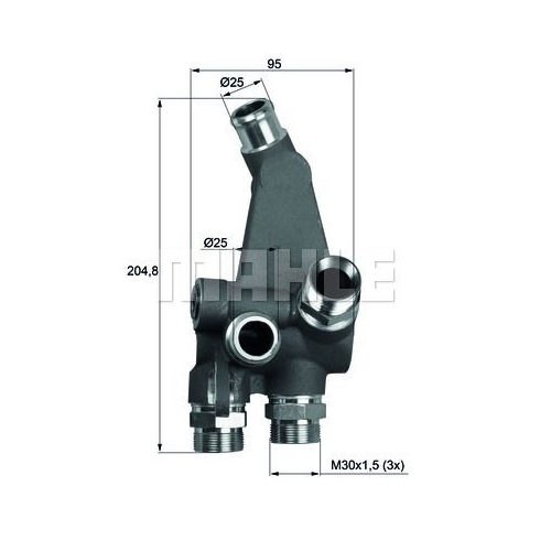 Thermostat, &Ouml;lk&uuml;hlung MAHLE TO 3 83 f&uuml;r PORSCHE