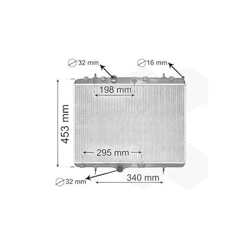 K&uuml;hler, Motork&uuml;hlung VAN WEZEL 40002255 *** IR PLUS *** f&uuml;r PEUGEOT