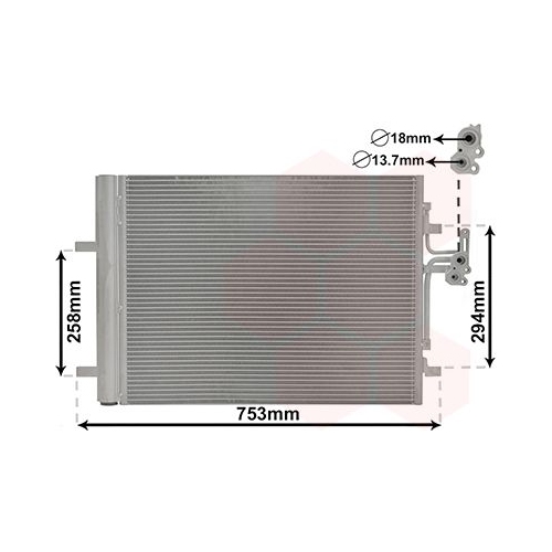 Kondensator, Klimaanlage VAN WEZEL 59005161 f&uuml;r VOLVO