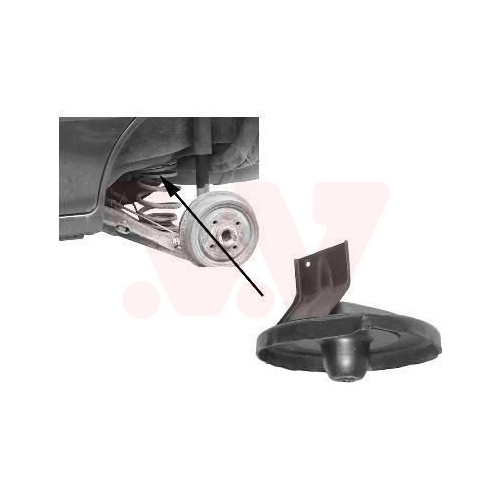 Federteller VAN WEZEL 3730398 f&uuml;r, Hinterachse rechts