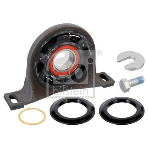 Febi Bilstein 1x 175745 Kardanwellenmittellager mit integriertem W&auml;lzlager und Anbaumaterial