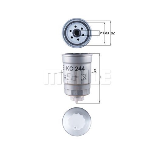 Kraftstofffilter KNECHT KC 244 f&uuml;r SAAB
